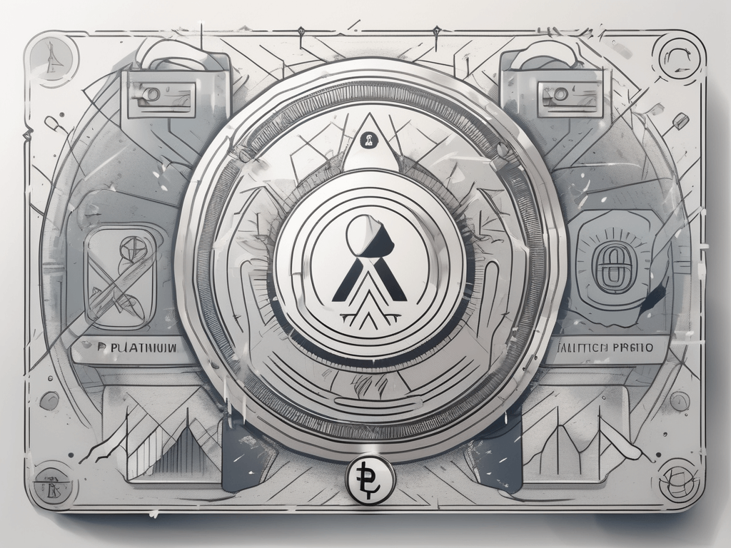 A platinum card with a prohibitory sign over it